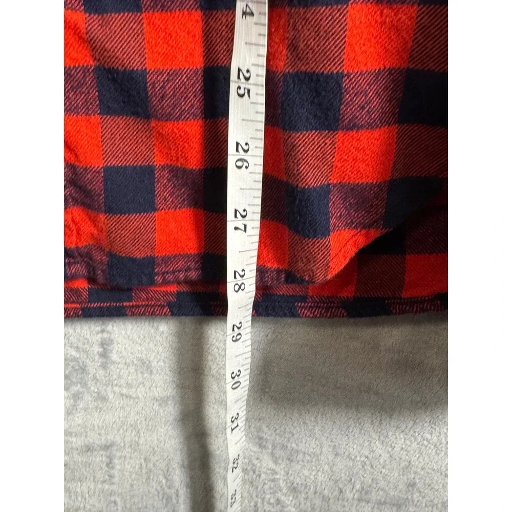 J Crew Flannel Shirts 2 shirt bundle men's size medium Red Plaid‎ is Slim Fit